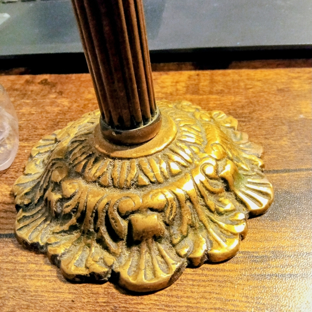 Antique Desk Top Brass Letter Holder/Mail Holder - Picture 3 of 4